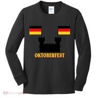 Oktoberfest German Flag Castle Kids Long Sleeve Shirt thumb 0