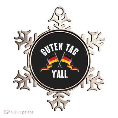 Oktoberfest Guten Tag Y'all German Flags Ornament