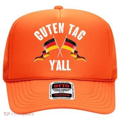 Oktoberfest Guten Tag Y'all German Flags Hat