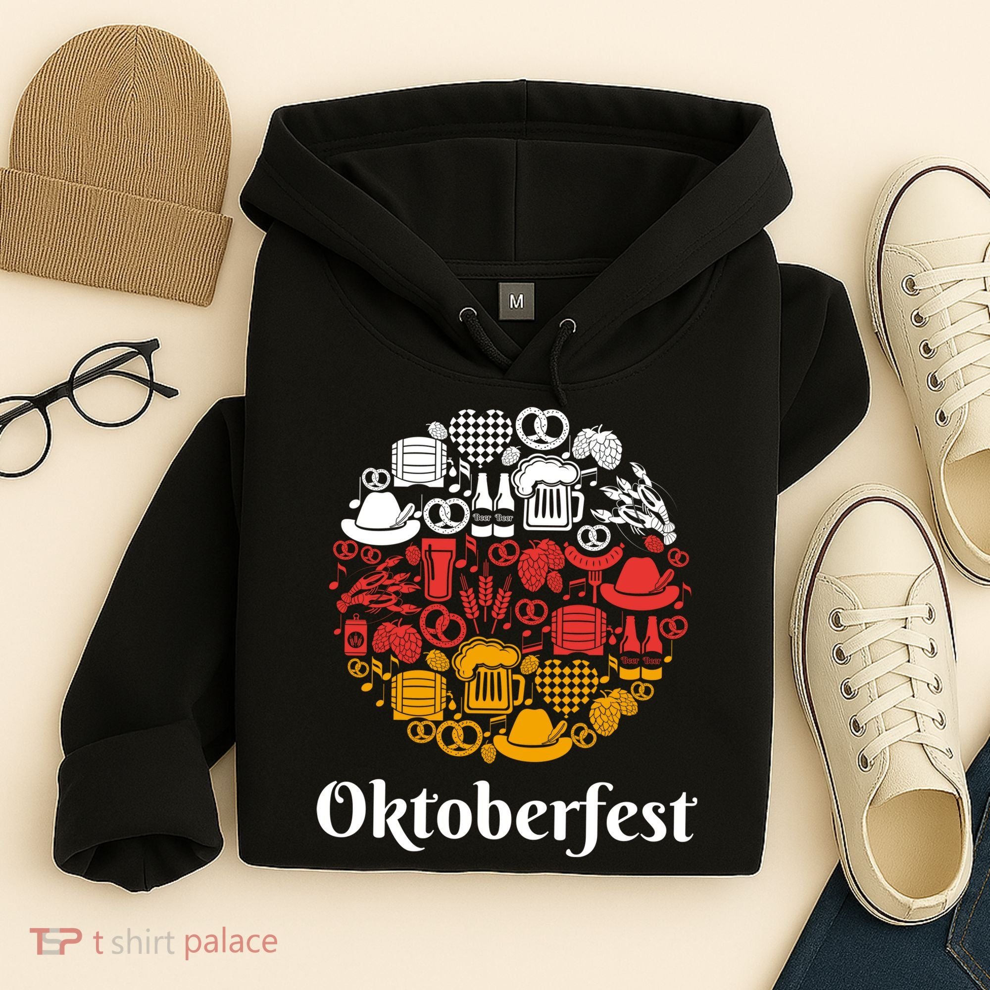 Oktoberfest Holiday Flag Mash Up Hoodie