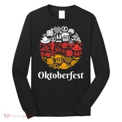 Oktoberfest Holiday Flag Mash Up Long Sleeve Shirt