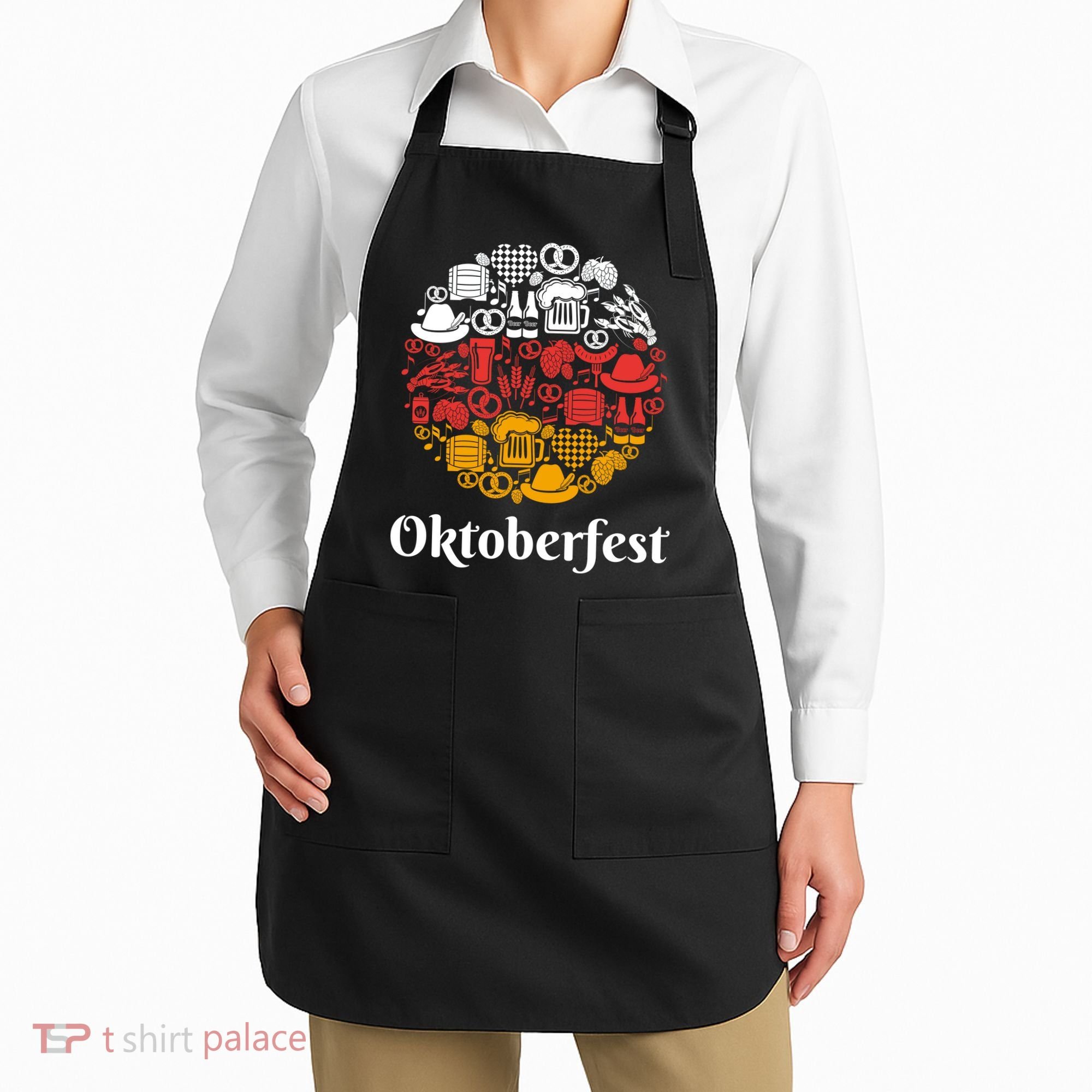 Oktoberfest Holiday Flag Mash Up Apron