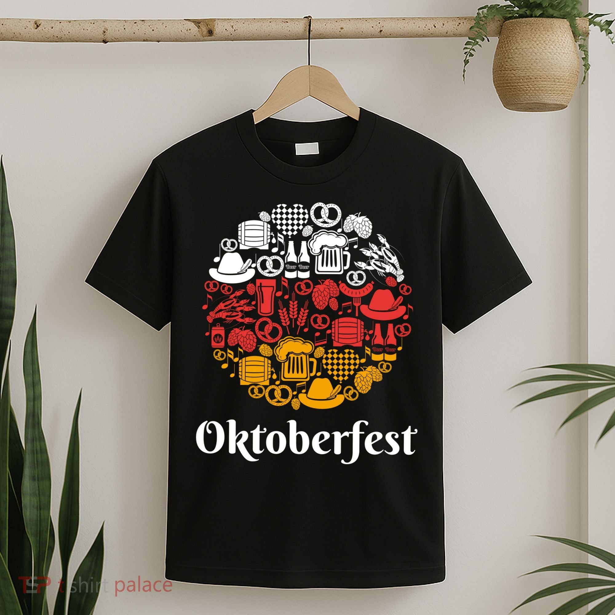 Oktoberfest Holiday Flag Mash Up T-Shirt