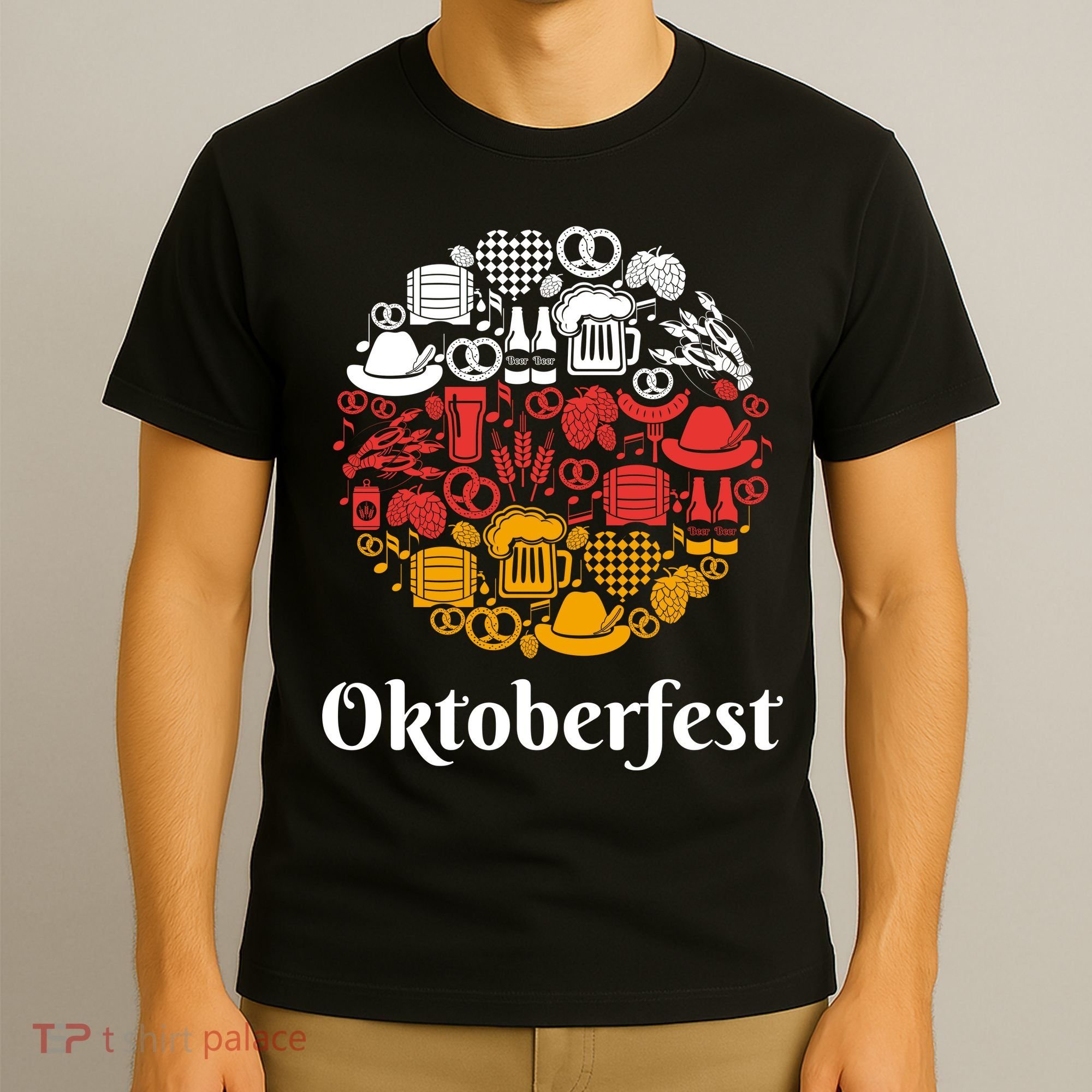 Oktoberfest Holiday Flag Mash Up T-Shirt