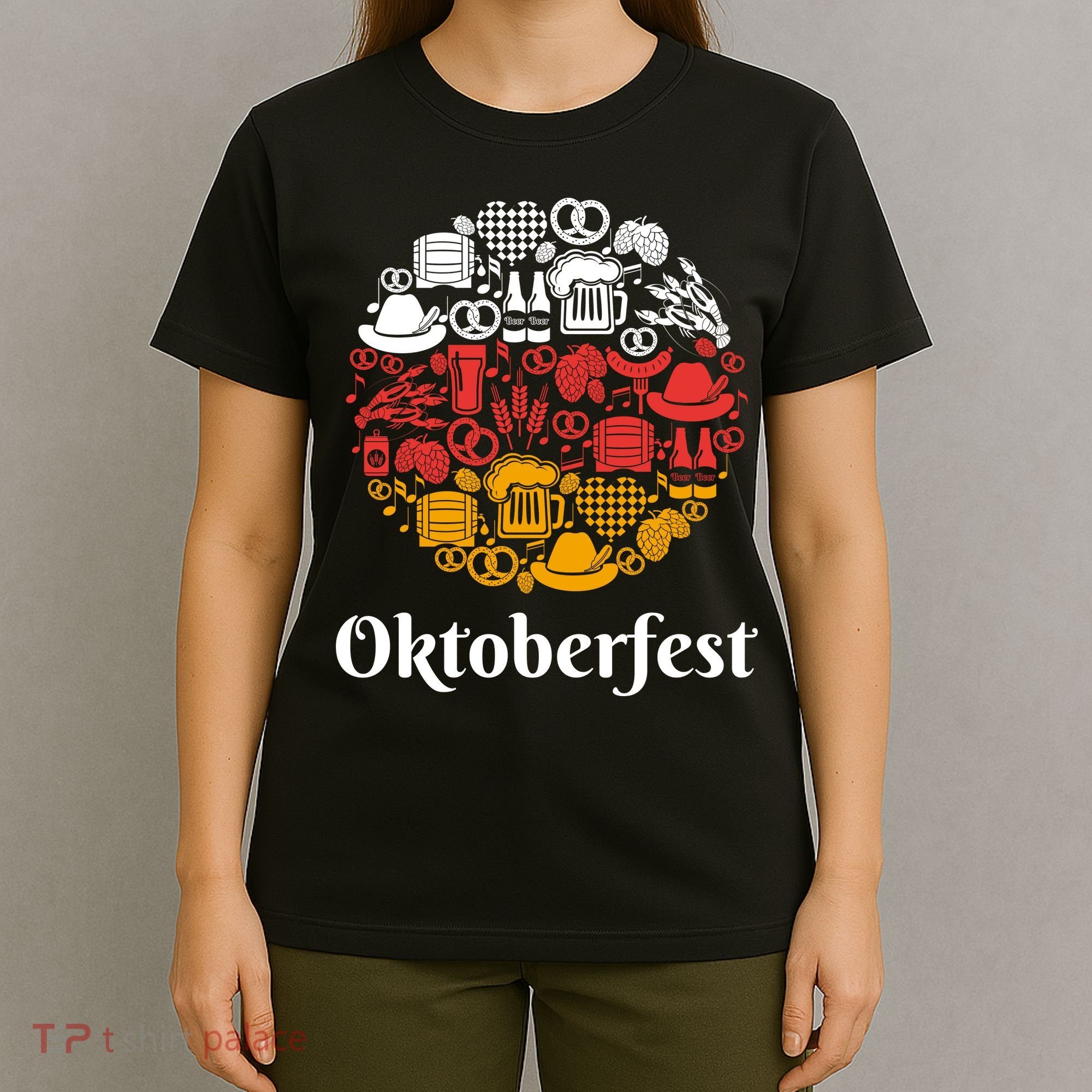 Oktoberfest Holiday Flag Mash Up T-Shirt