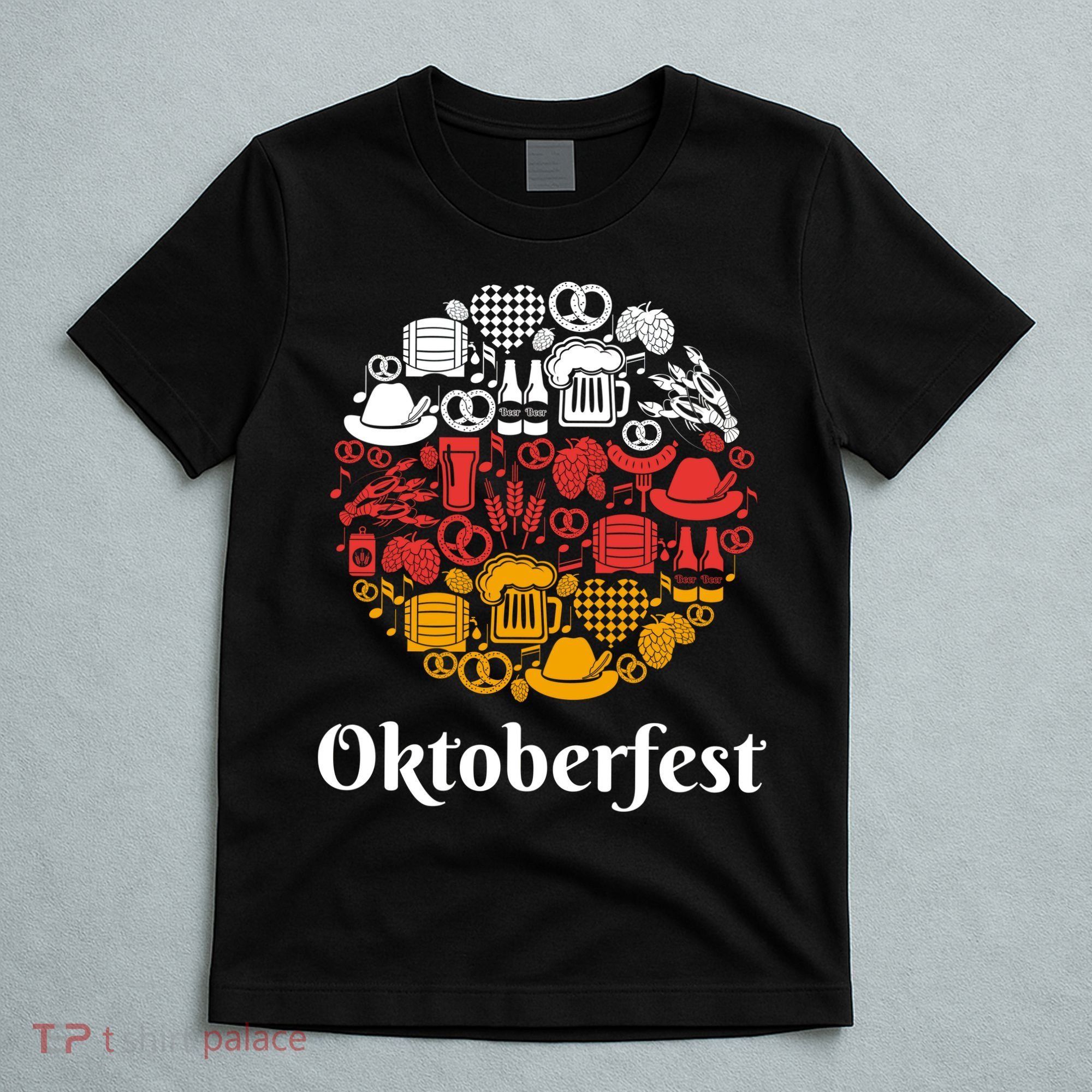 Oktoberfest Holiday Flag Mash Up T-Shirt