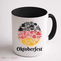 Oktoberfest Holiday Flag Mash Up Coffee Mug thumb 1
