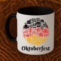 Oktoberfest Holiday Flag Mash Up Coffee Mug thumb 2