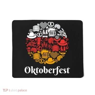 Oktoberfest Holiday Flag Mash Up Mousepad