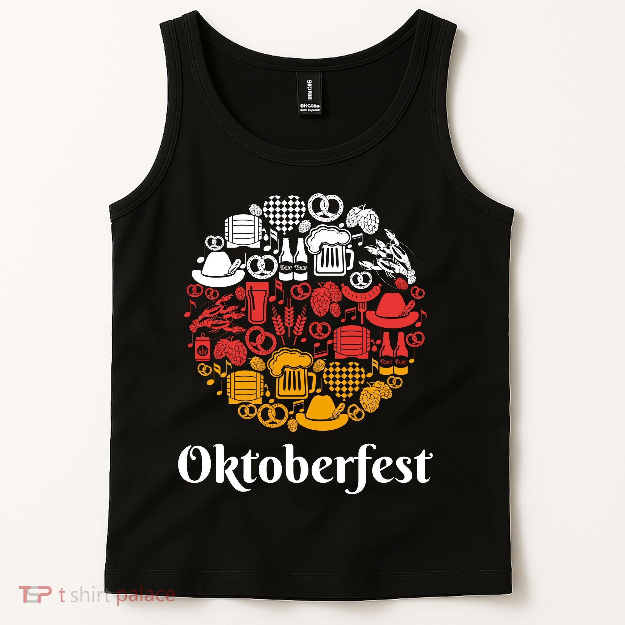 Oktoberfest Holiday Flag Mash Up Tank Top