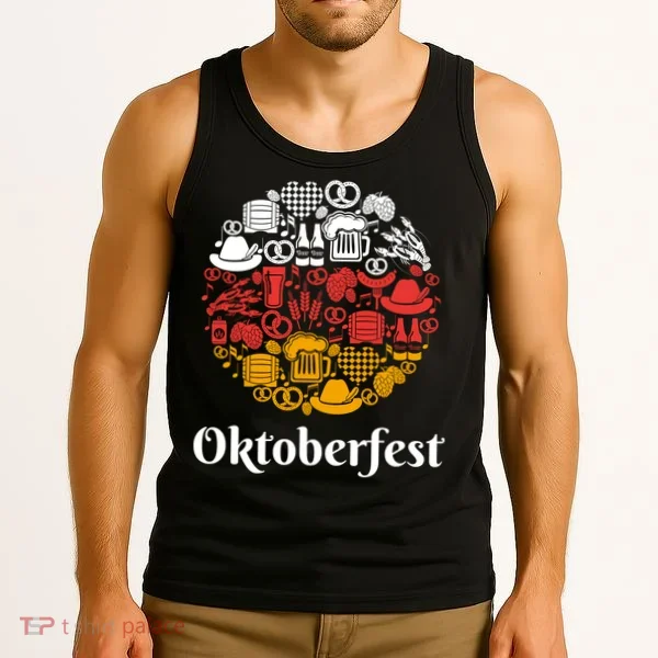 Oktoberfest Holiday Flag Mash Up Tank Top