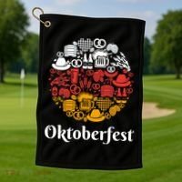 Oktoberfest Holiday Flag Mash Up Golf Towel thumb 1