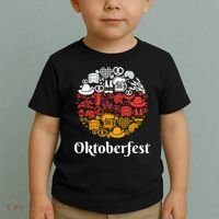 Oktoberfest Holiday Flag Mash Up Toddler T-Shirt thumb 2