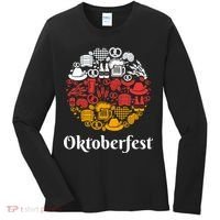 Oktoberfest Holiday Flag Mash Up Women's Long Sleeve Shirt thumb 0