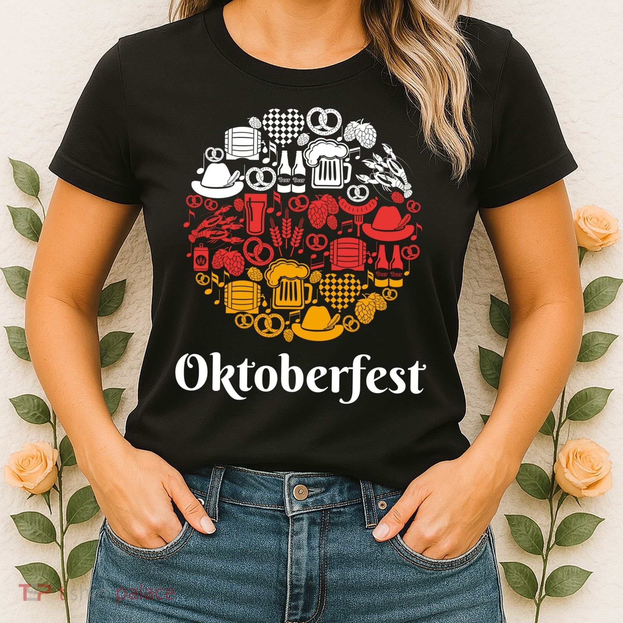 Oktoberfest Holiday Flag Mash Up Women's T-Shirt