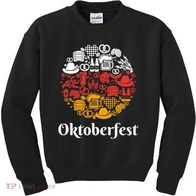Oktoberfest Holiday Flag Mash Up Kids Sweatshirt