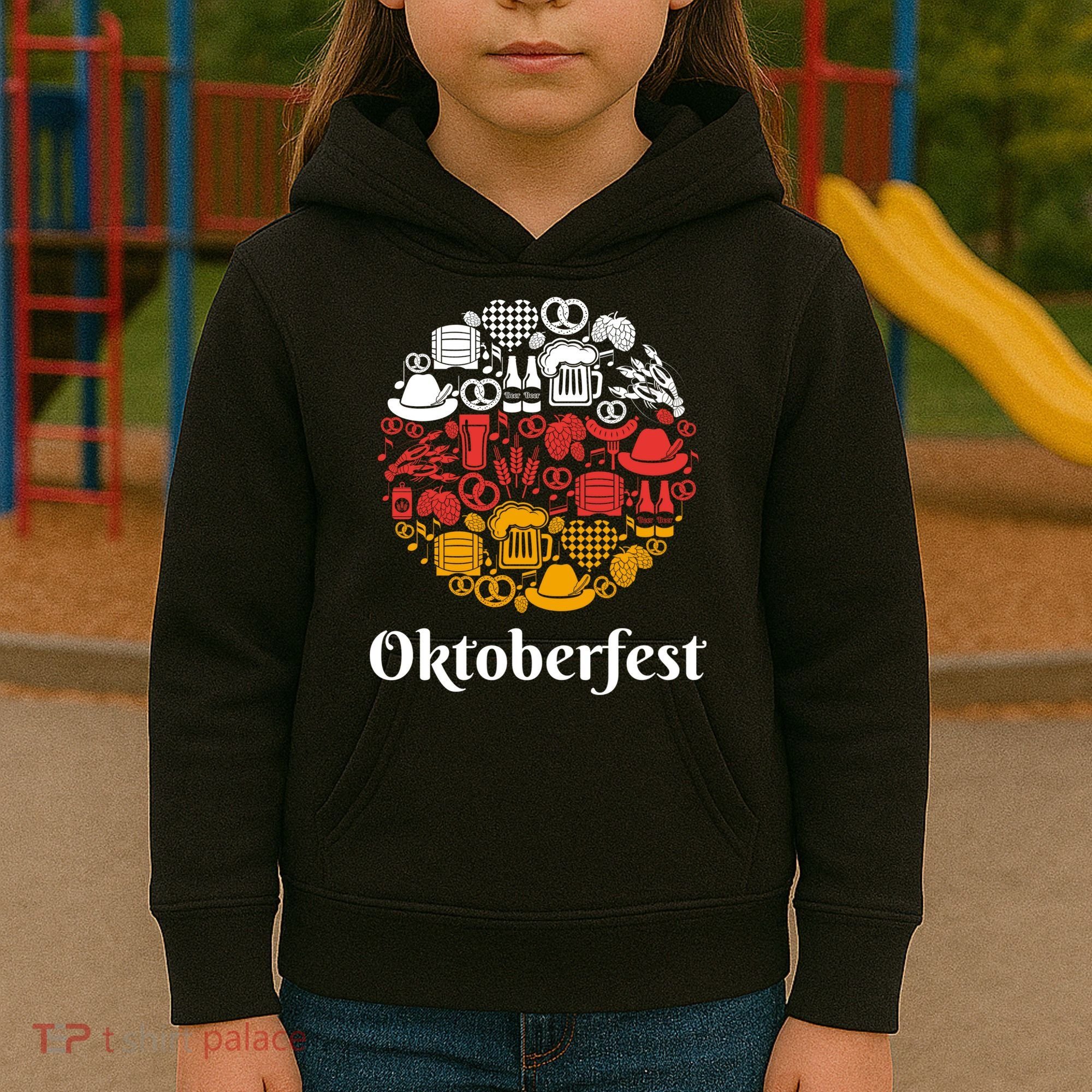 Oktoberfest Holiday Flag Mash Up Kids Hoodie