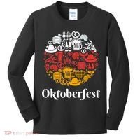 Oktoberfest Holiday Flag Mash Up Kids Long Sleeve Shirt thumb 0