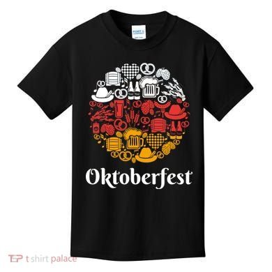 Oktoberfest Holiday Flag Mash Up Kids T-Shirt