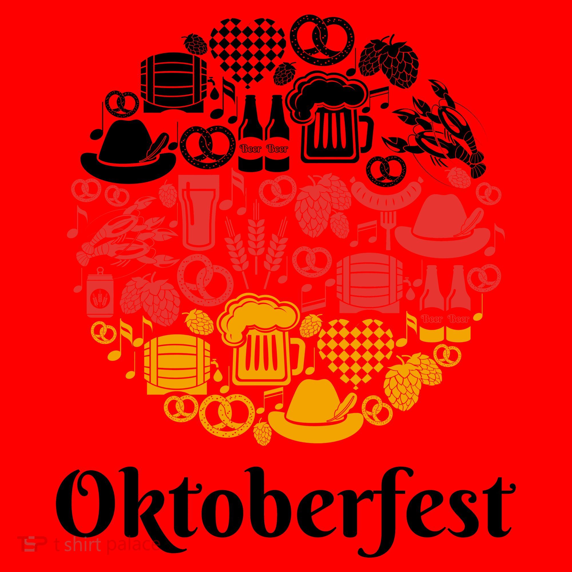 Oktoberfest Holiday Flag Mash Up Santa Hat