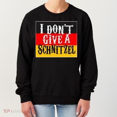Oktoberfest I Don't Give A Schnitzel German Flag Women's Sweatshirt