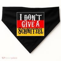 Oktoberfest I Don't Give A Schnitzel German Flag USA-Made Doggie Bandana thumb 0