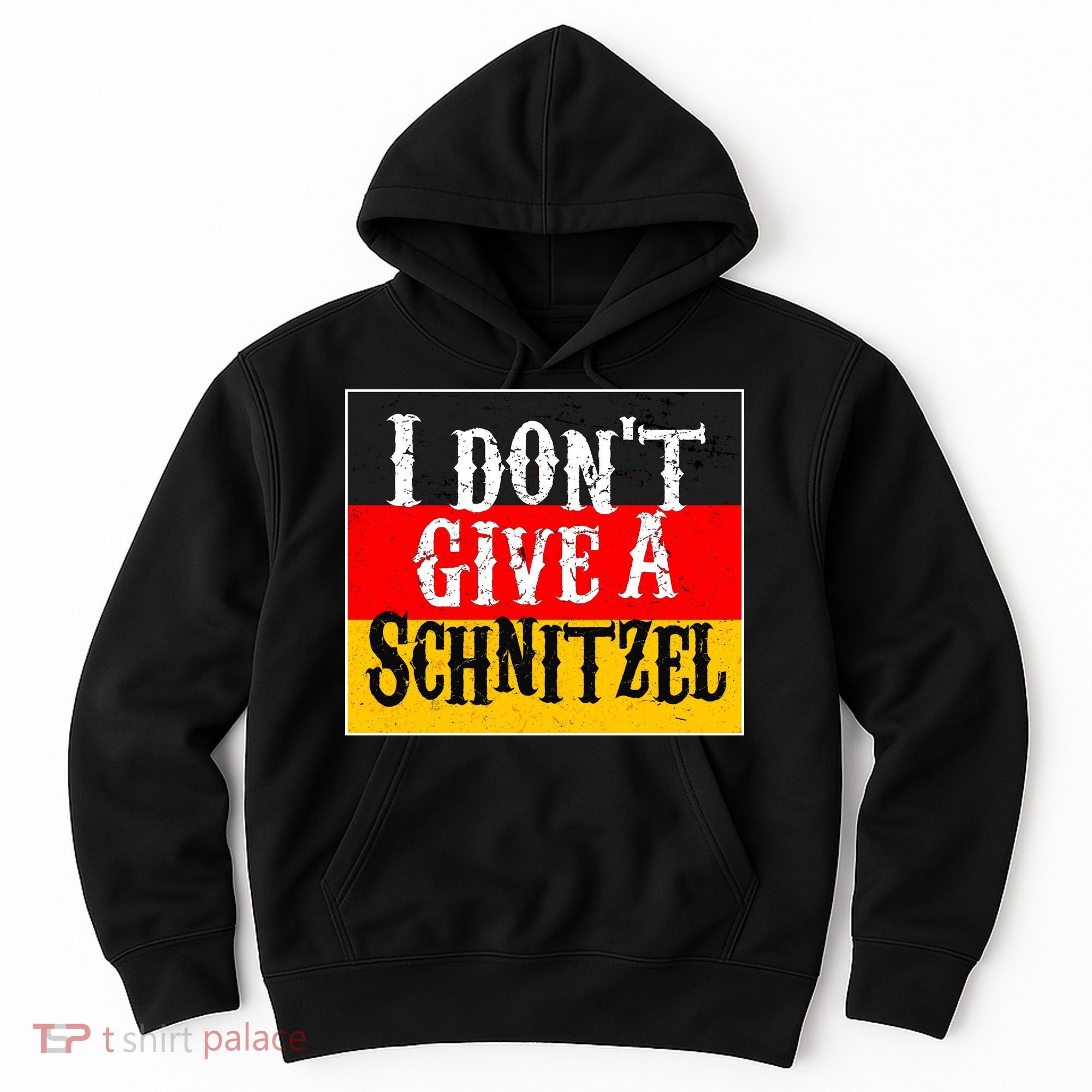 Oktoberfest I Don't Give A Schnitzel German Flag Hoodie