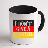 Oktoberfest I Don't Give A Schnitzel German Flag Coffee Mug thumb 1