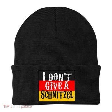 Oktoberfest I Don't Give A Schnitzel German Flag Beanie