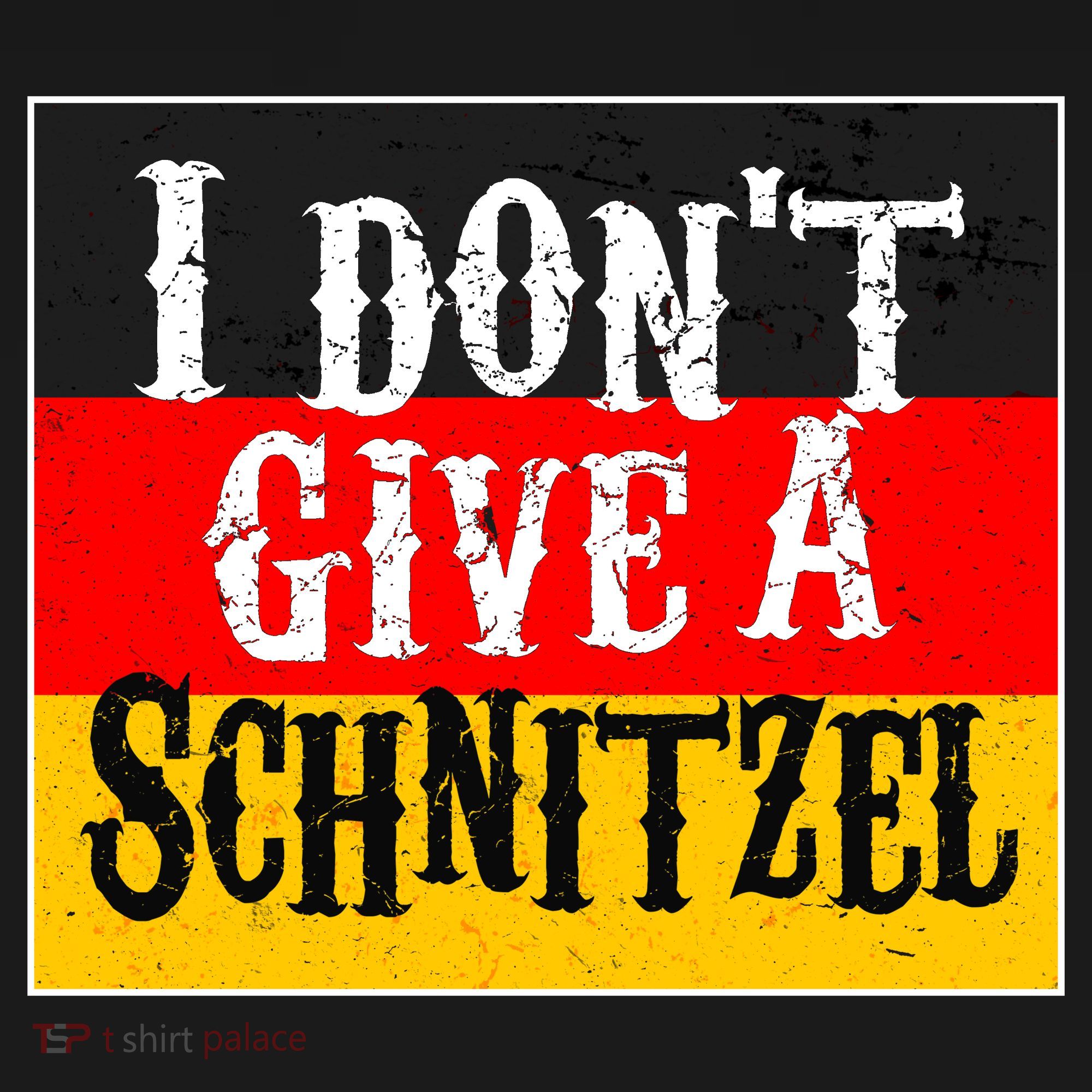Oktoberfest I Don't Give A Schnitzel German Flag Polo