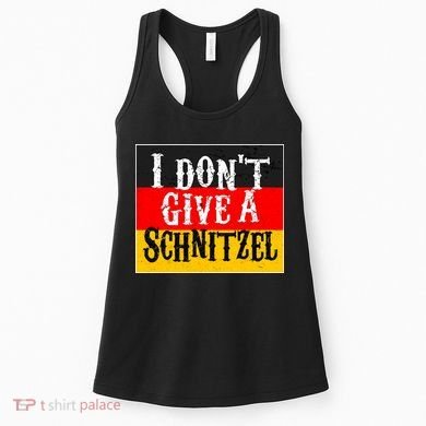 Oktoberfest I Don't Give A Schnitzel German Flag Women's Tank Top