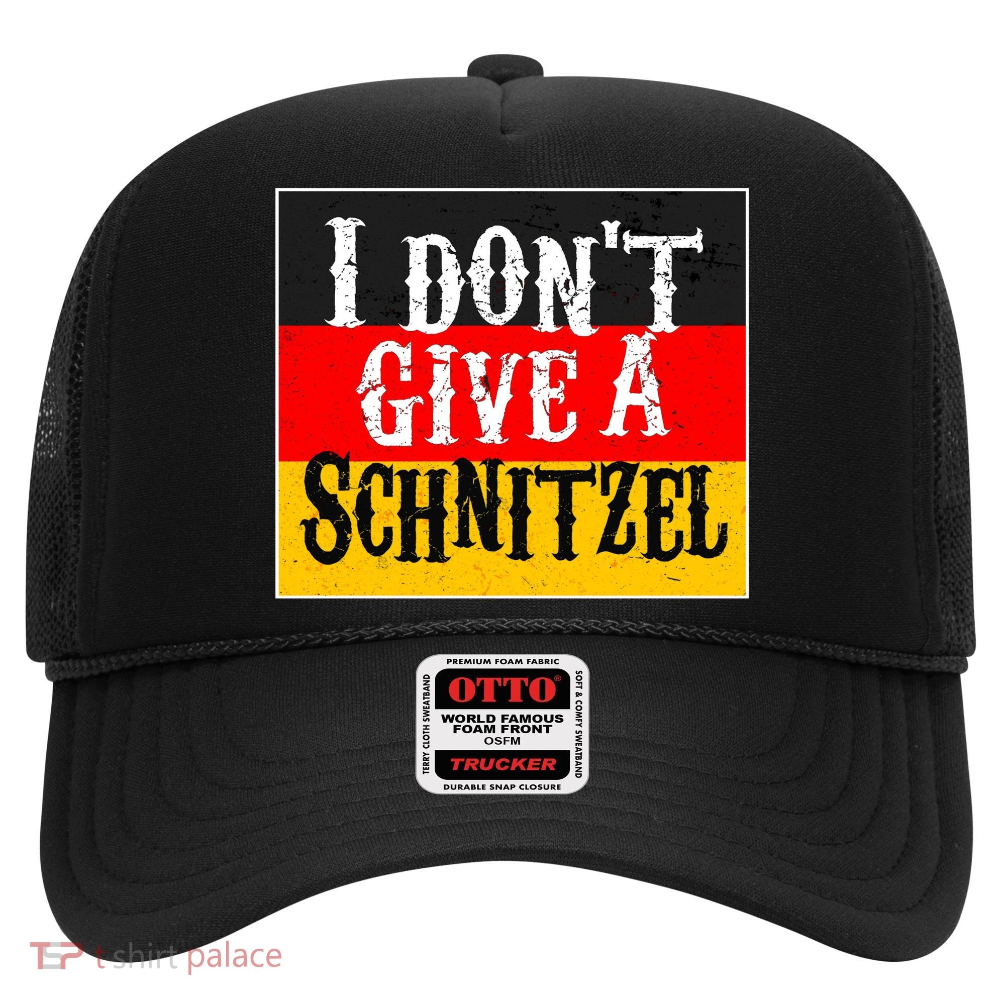 Oktoberfest I Don't Give A Schnitzel German Flag Hat