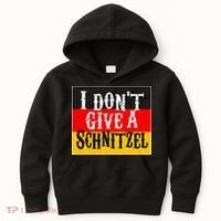 Oktoberfest I Don't Give A Schnitzel German Flag Kids Hoodie thumb 0