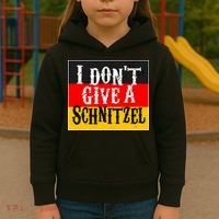 Oktoberfest I Don't Give A Schnitzel German Flag Kids Hoodie thumb 3