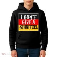 Oktoberfest I Don't Give A Schnitzel German Flag Kids Hoodie thumb 4