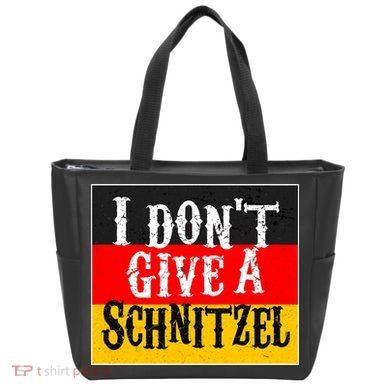 Oktoberfest I Don't Give A Schnitzel German Flag Tote Bag