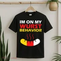 Oktoberfest I'm On My Wurst Behavior  T-Shirt thumb 2