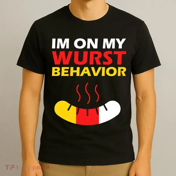 Oktoberfest I'm On My Wurst Behavior  T-Shirt