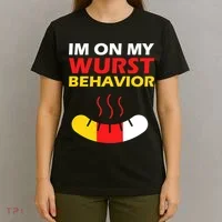 Oktoberfest I'm On My Wurst Behavior  T-Shirt thumb 4