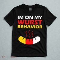 Oktoberfest I'm On My Wurst Behavior  T-Shirt thumb 5
