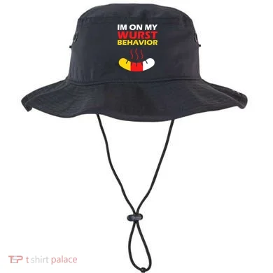 Oktoberfest I'm On My Wurst Behavior  Bucket Hat