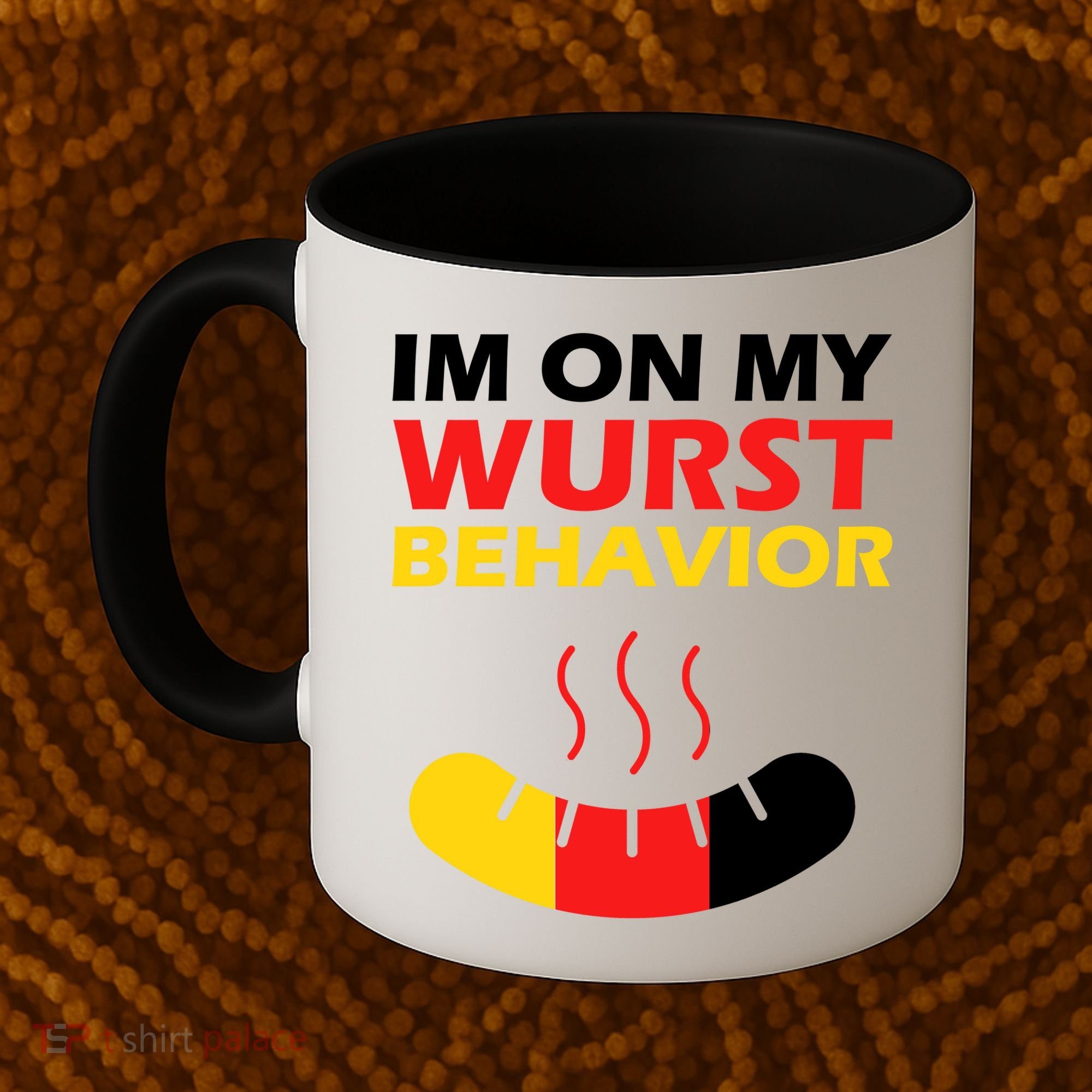 Oktoberfest I'm On My Wurst Behavior  Coffee Mug