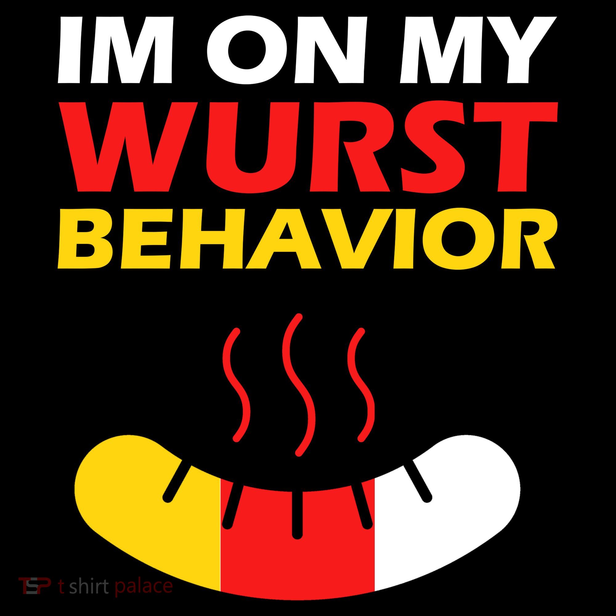 Oktoberfest I'm On My Wurst Behavior  Toddler Hoodie