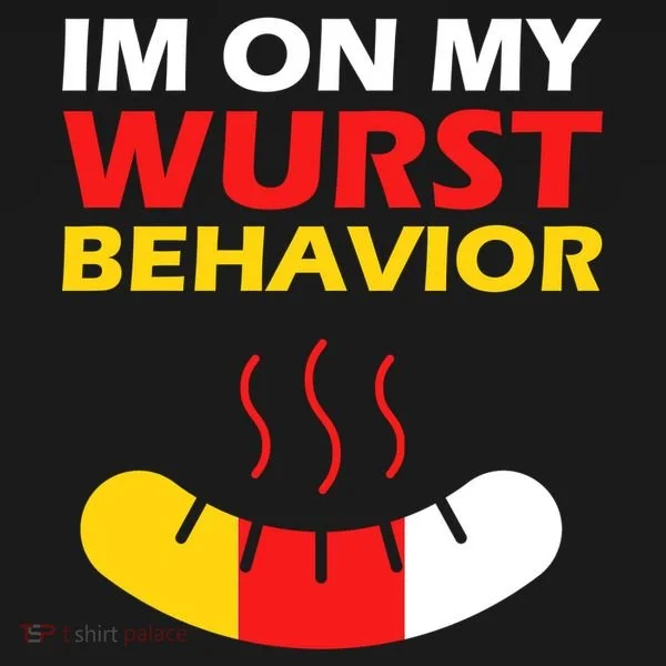Oktoberfest I'm On My Wurst Behavior  Toddler Hoodie