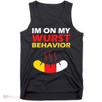 Oktoberfest I'm On My Wurst Behavior  Tank Top thumb 0