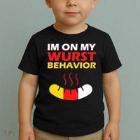 Oktoberfest I'm On My Wurst Behavior  Toddler T-Shirt thumb 2