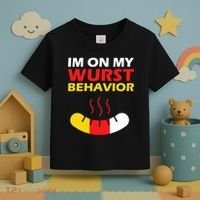Oktoberfest I'm On My Wurst Behavior  Toddler T-Shirt thumb 3