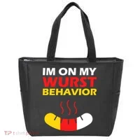 Oktoberfest I'm On My Wurst Behavior  Tote Bag thumb 0