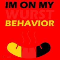 Oktoberfest I'm On My Wurst Behavior  Santa Hat thumb 1