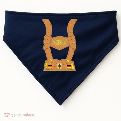 Oktoberfest lederhosen Costume USA-Made Doggie Bandana